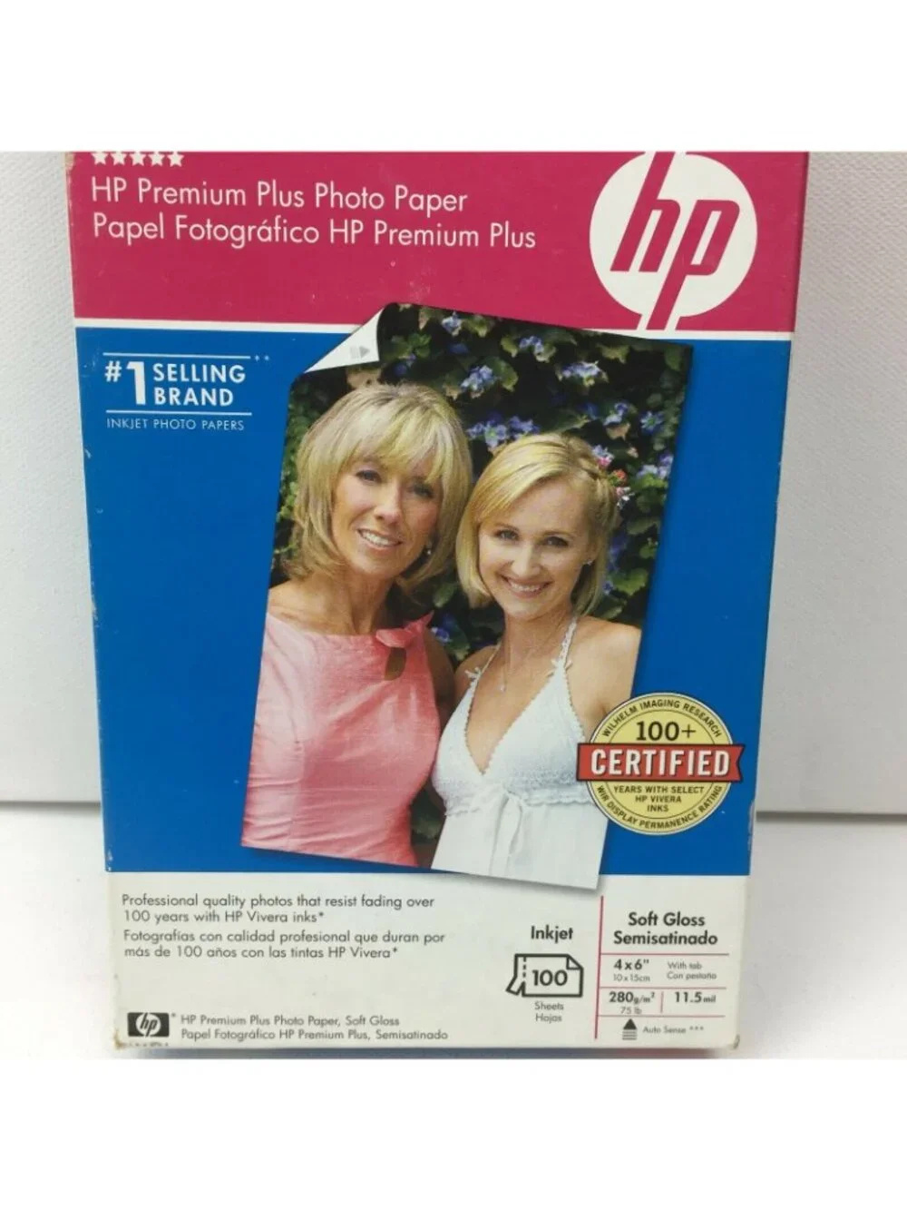 HP Inkjet Photo Paper Q6564A  4x6 Premium Plus Soft Gloss Printer 62 Sheets